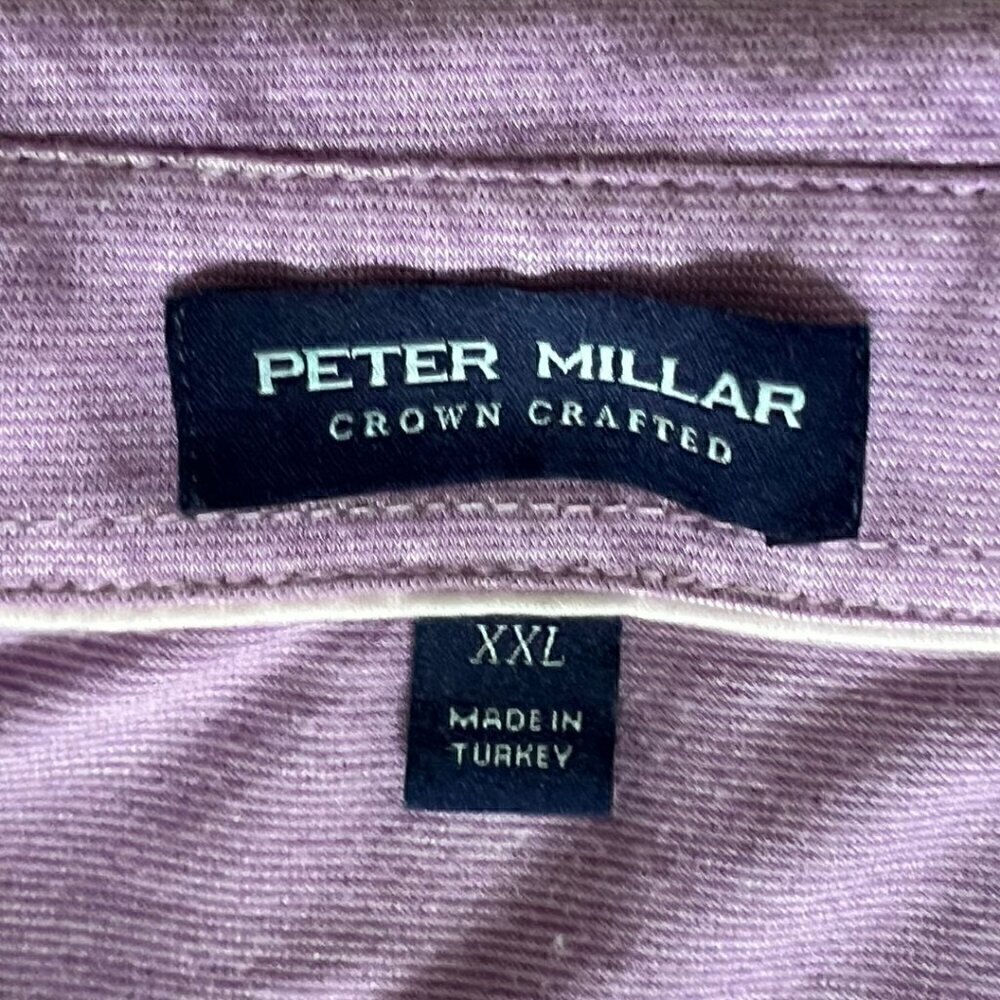 Peter Millar Purple Excursionist Flex Short Sleeve Polo Men's XXL - Picture 4 of 4